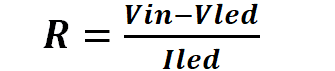 led resistor formula