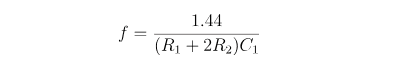 ne555 timer frequency formula